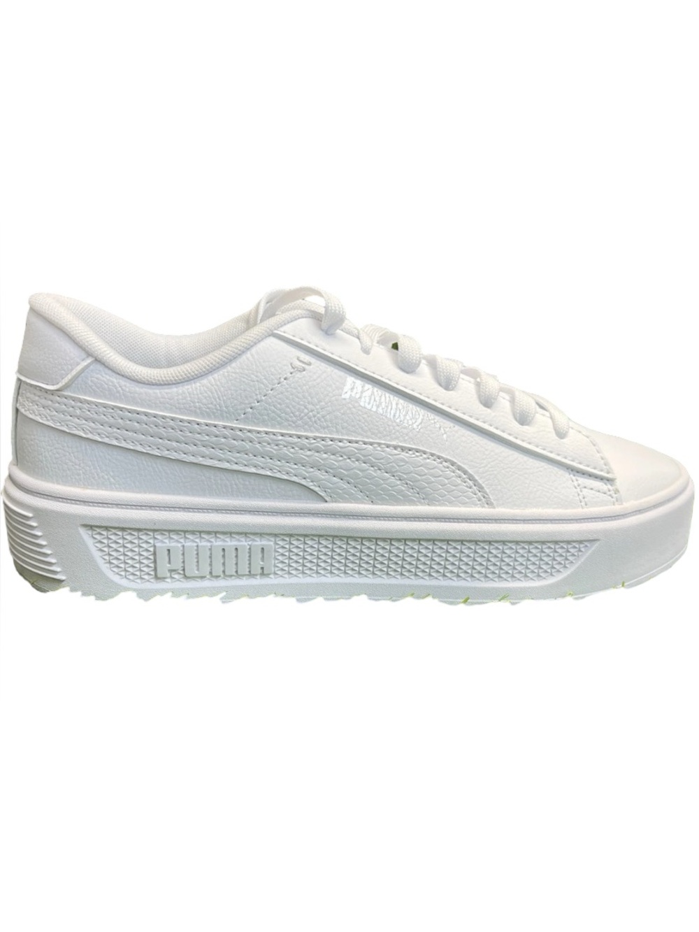 Puma Smash Platform White Sneakers Womens Size 10 Chunky Casual